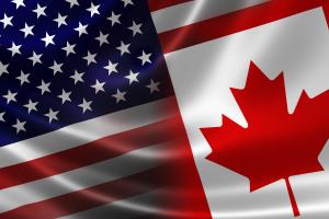 United States - Canada - Flags