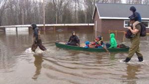 Darlings Island Road flooding