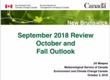 Slide show with September summary