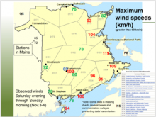 Wind and rain maps