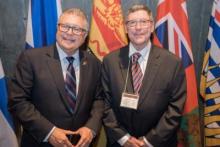 Hon Ralph Goodale and Al Thurber VE1RG